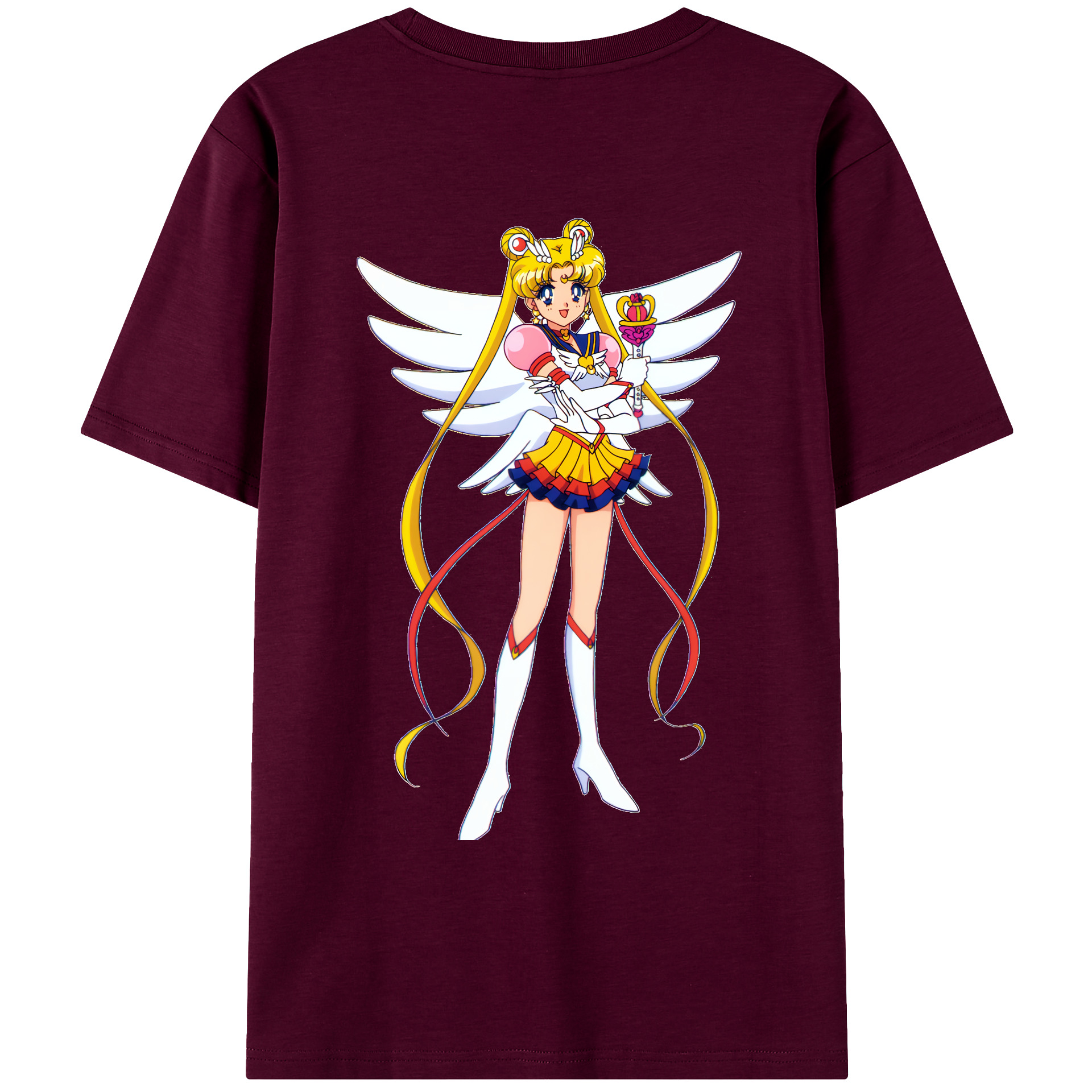 （画像用） 美少女戦士セーラームーン 月野 うさぎ つきの うさぎ Sailor Moon Tsukino Usagi レディース半袖Tシャツ(バックプリント)